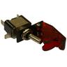 View Item 12V Red On/Off Toggle Switch With Aircraft Cover & Built In Red Led